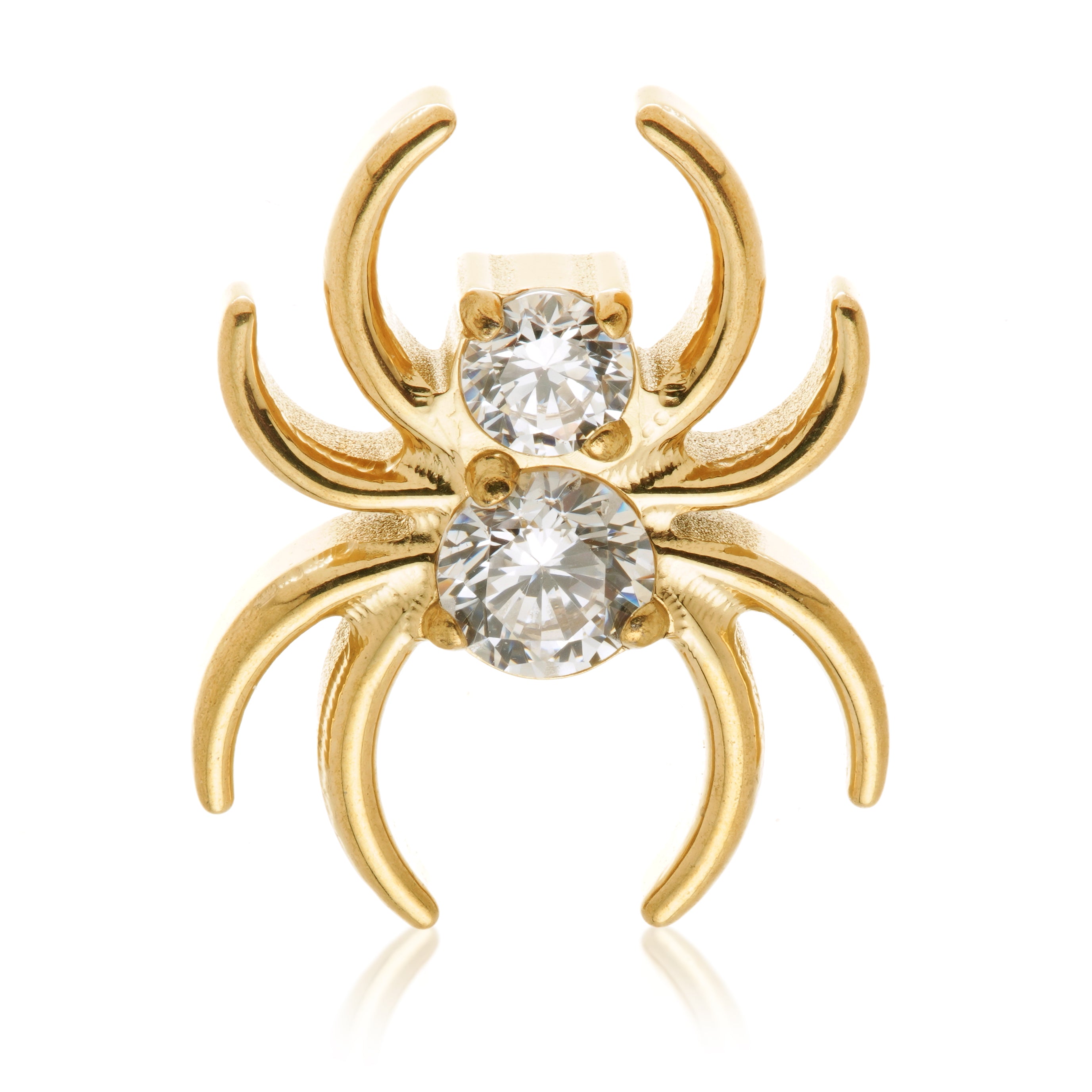 TiCouture product image: Zircon Gold Ti Couture Internal Spider Attachment.