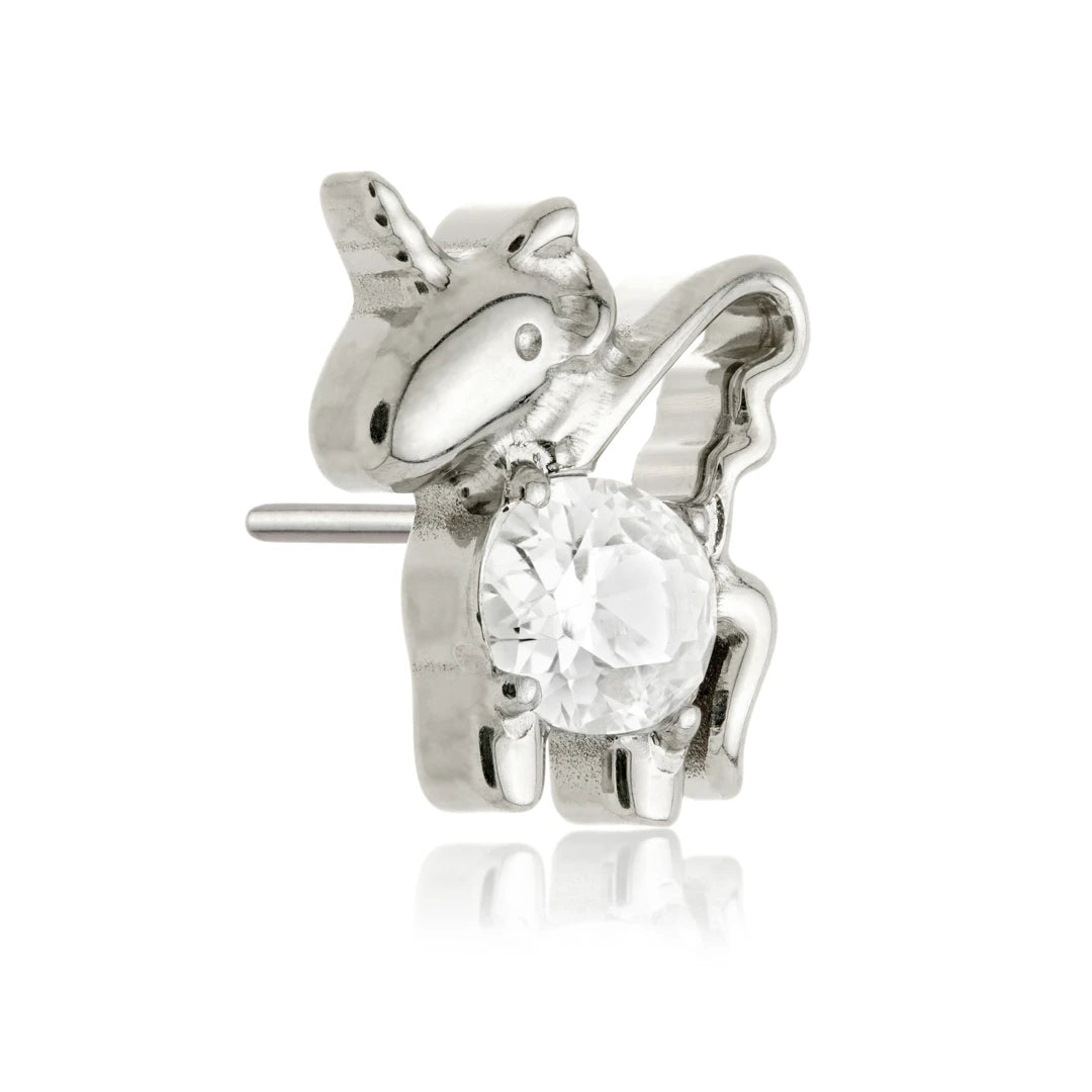 TiCouture product image: Ti Threadless Jewelled Unicorn Attachment.